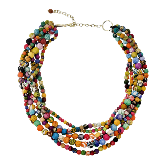 Kantha Meandering Necklace