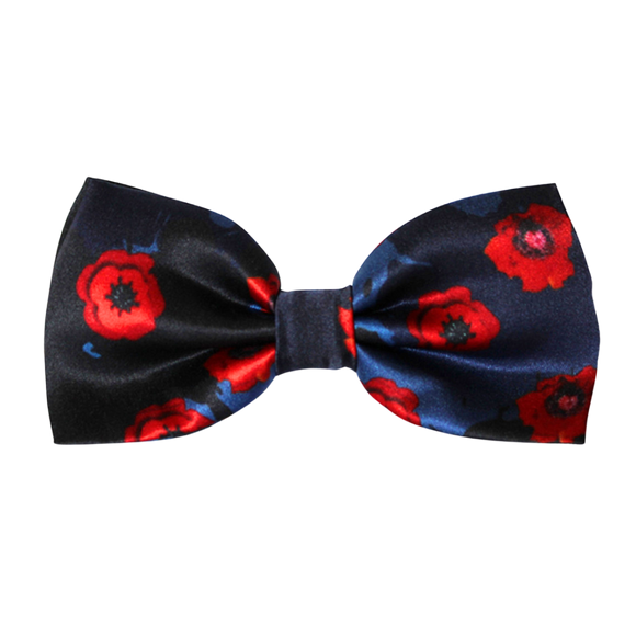 Poppy Remembrance Bow Tie