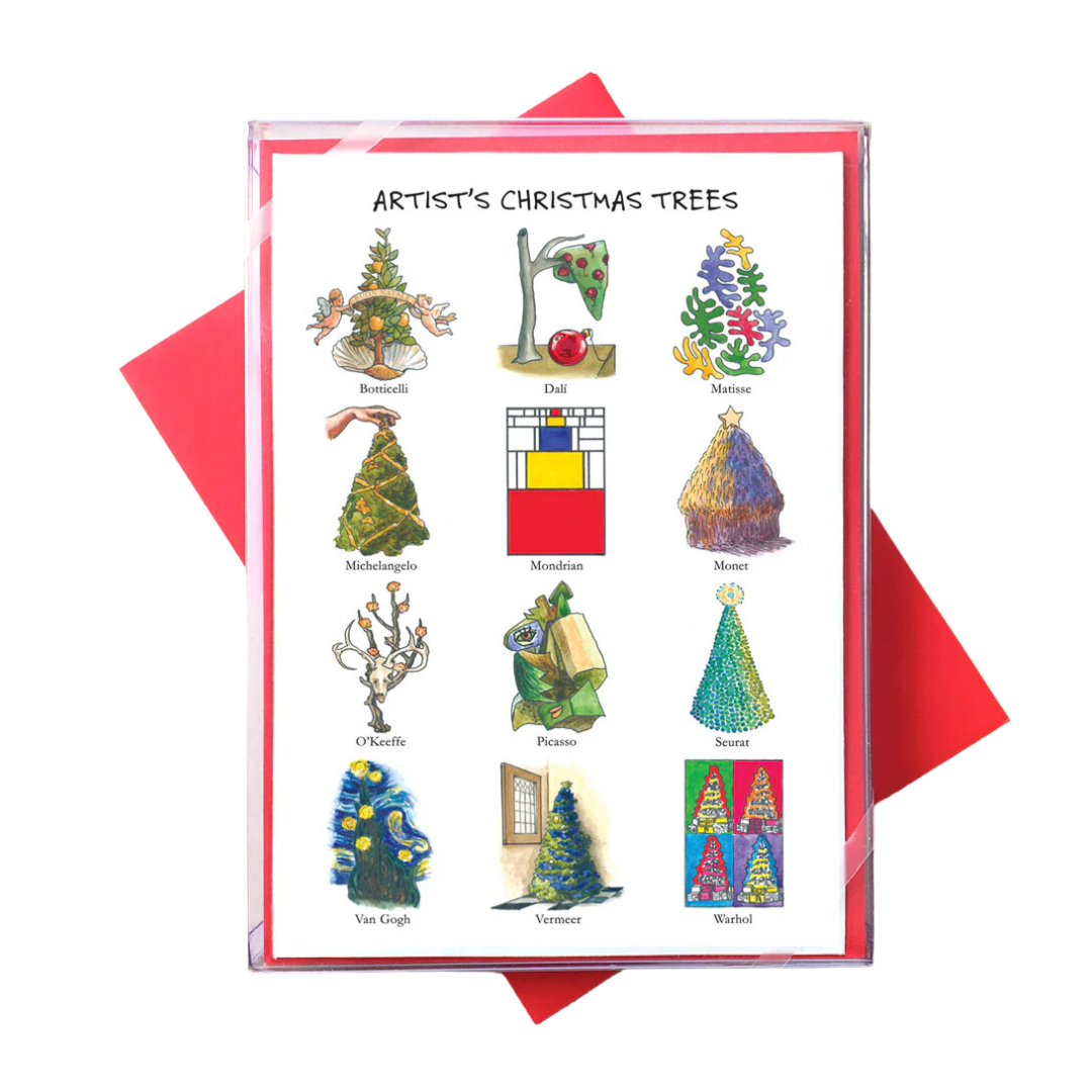 Artist Christmas Trees Holiday Cards