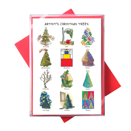 Artist Christmas Trees Holiday Cards