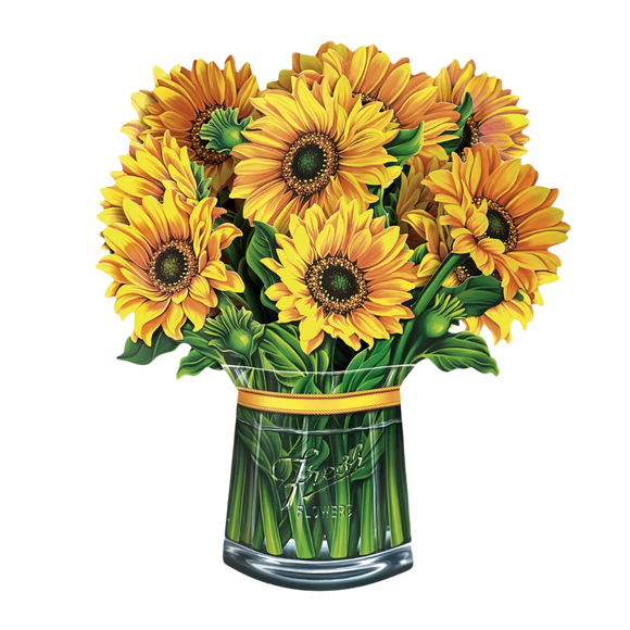 Sunflowers Pop-Up Bouquet Card