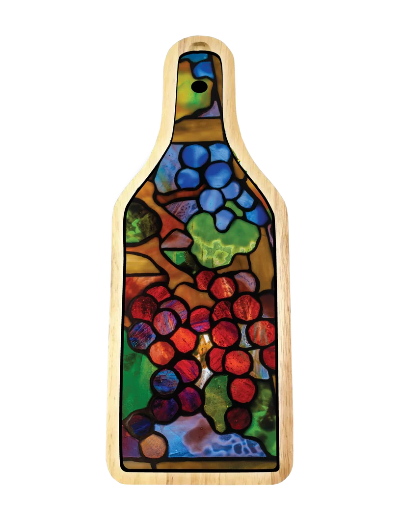 Grapevine & Glass Wine + Cheese Board Set