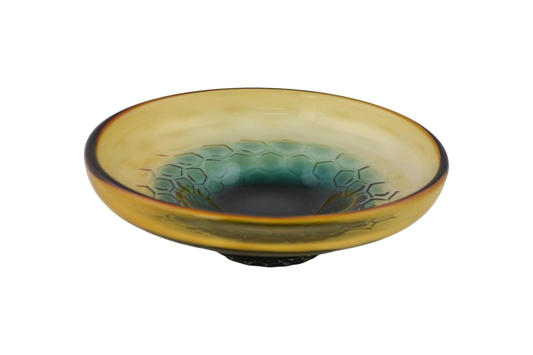 Amber & Blue Serving Bowl