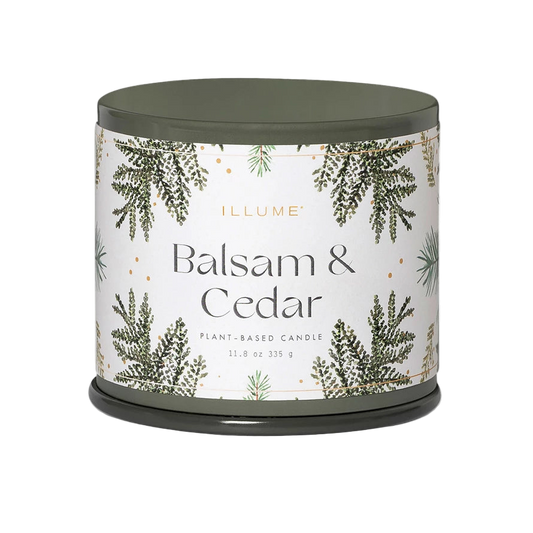 Balsam & Cedar Tin Candle