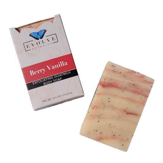 Berry Vanilla Exfoliating Goat Milk Soap