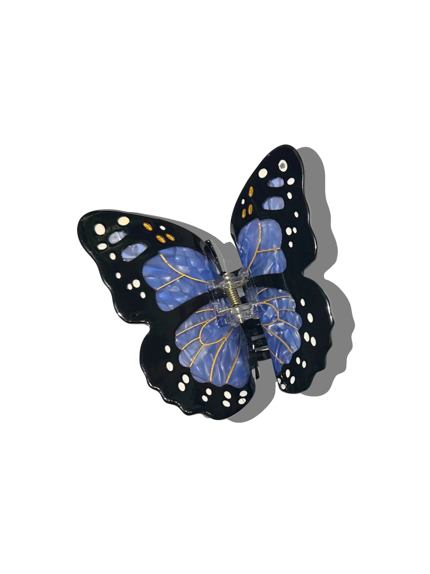 Monarch Butterfly Hand-painted Claw Hair Clip