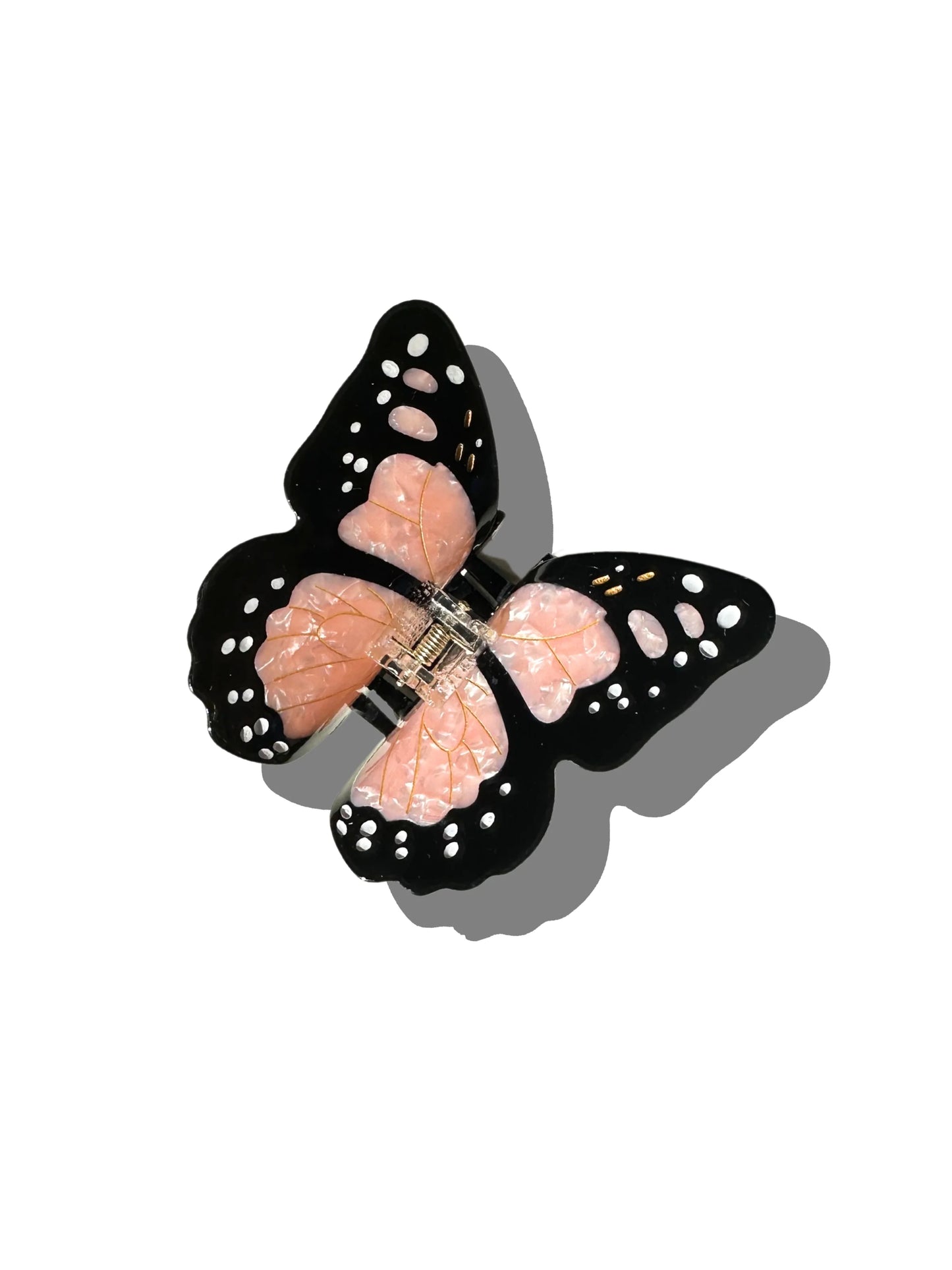 Monarch Butterfly Hand-painted Claw Hair Clip