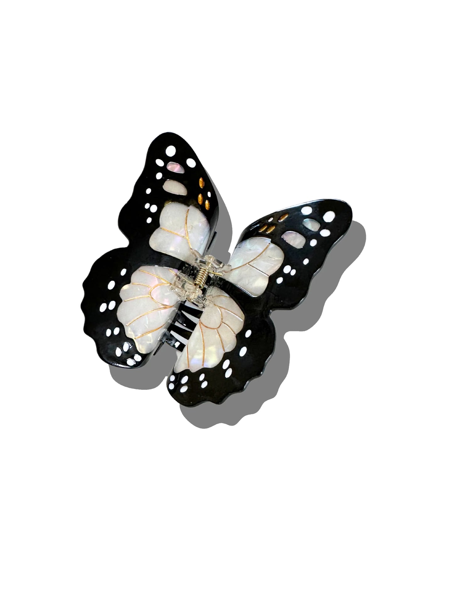 Monarch Butterfly Hand-painted Claw Hair Clip