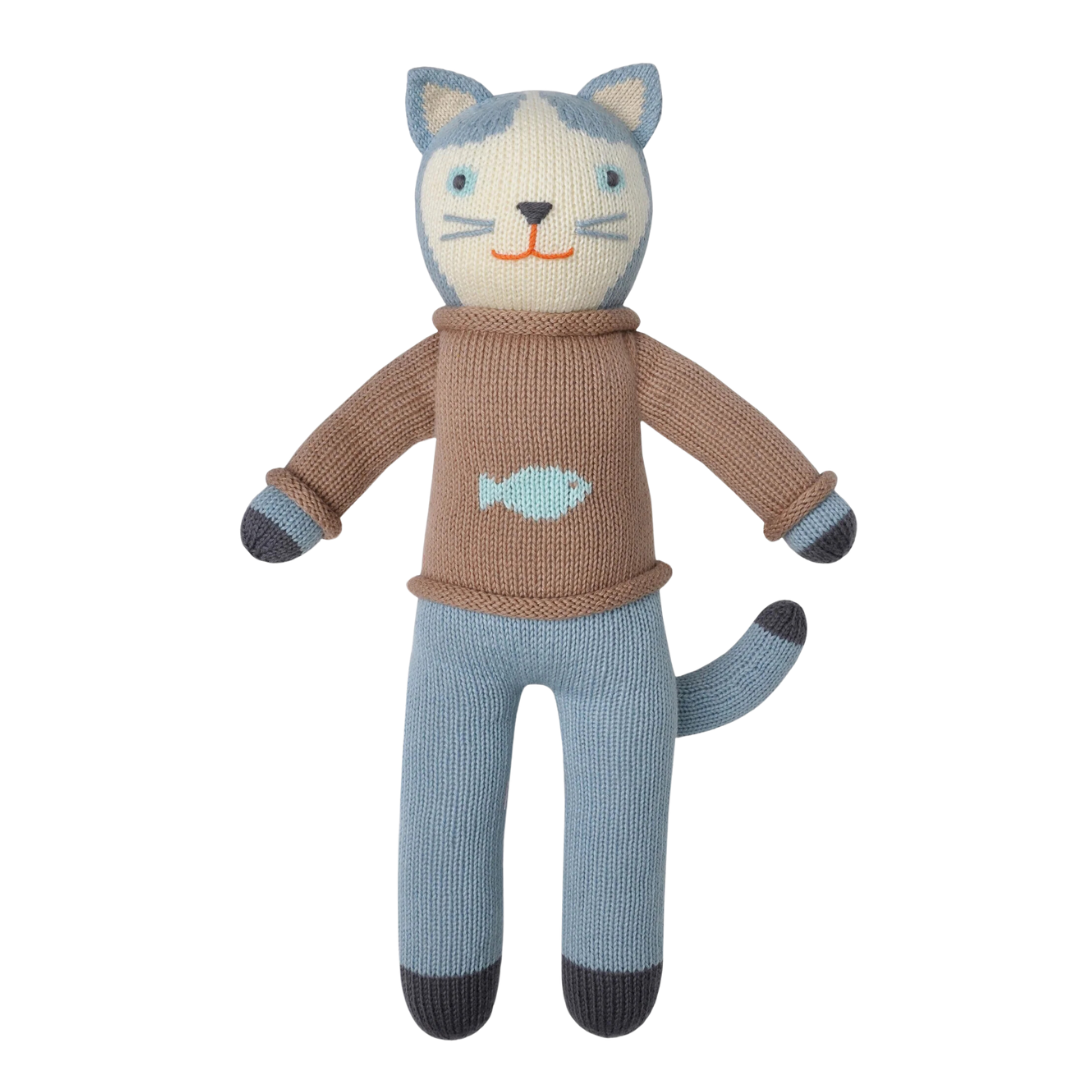 Sardine the Cat Hand-Knit Doll