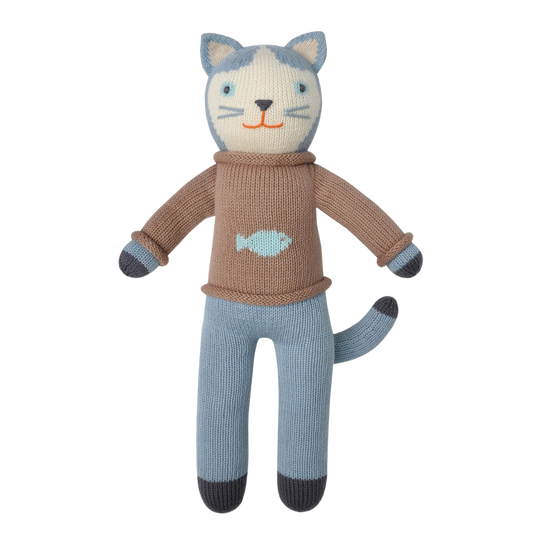 Sardine the Cat Hand-Knit Doll