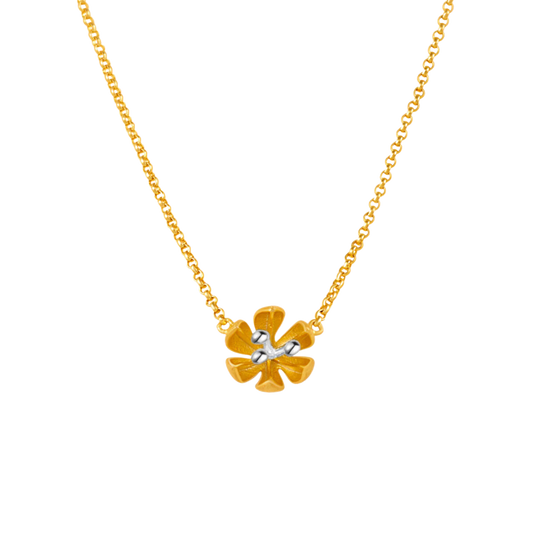 Blossom Flower Gold Necklace