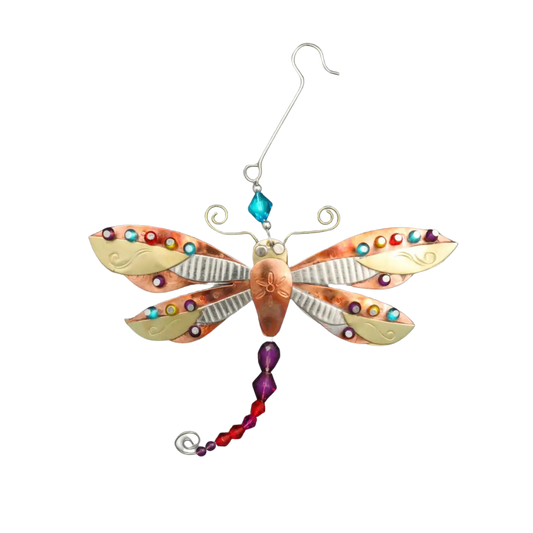 Bright Wings Dragonfly Ornament