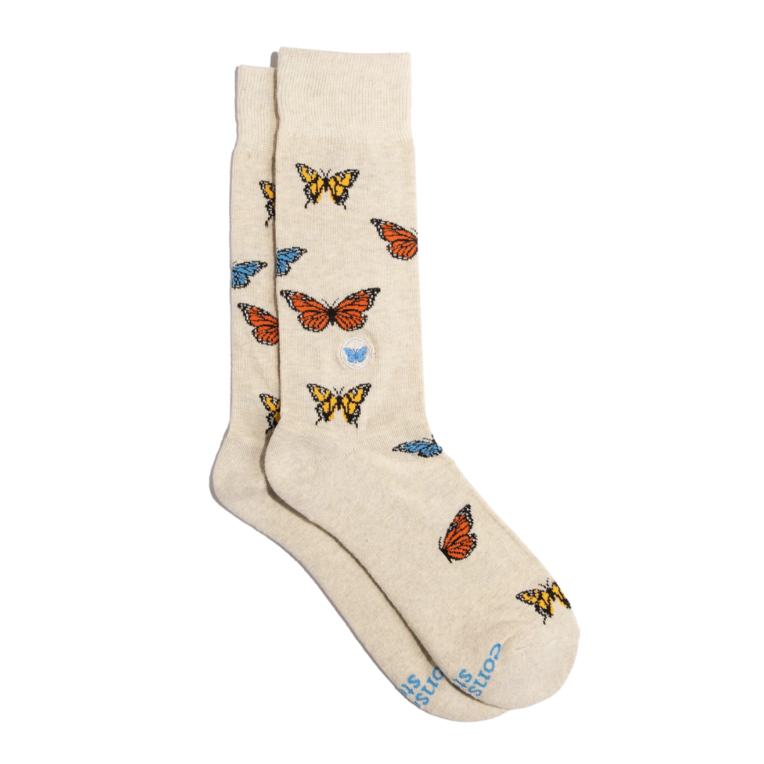 Socks that Protect Pollinators - Butterflies