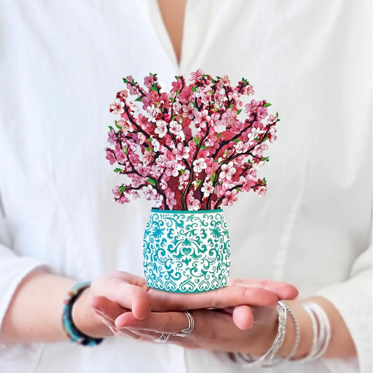 Mini Cherry Blossoms Pop-Up Bouquet Card