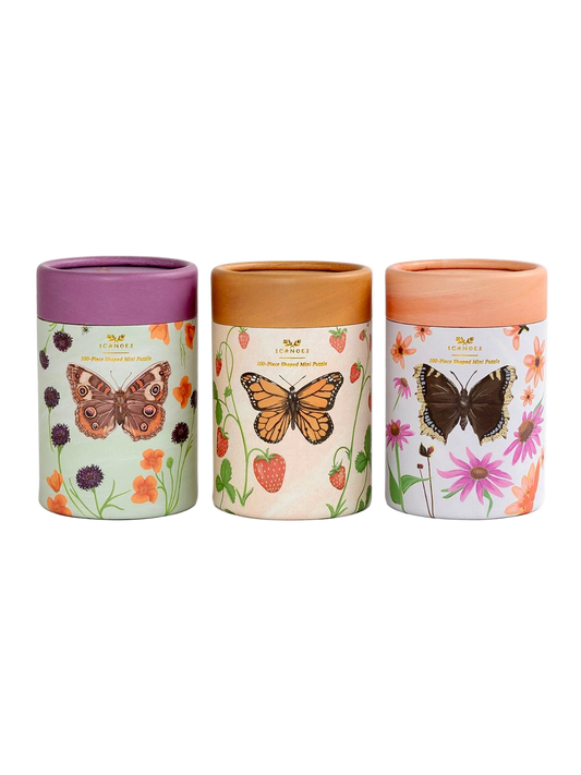 Mini Butterfly Puzzles - Set of 3