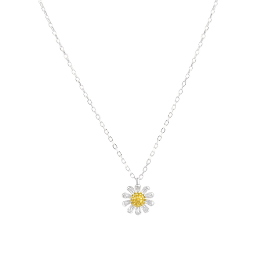 Daisy Silver Necklace