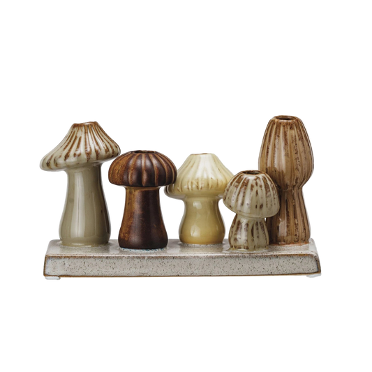 Ceramic Mushroom Multi Vase