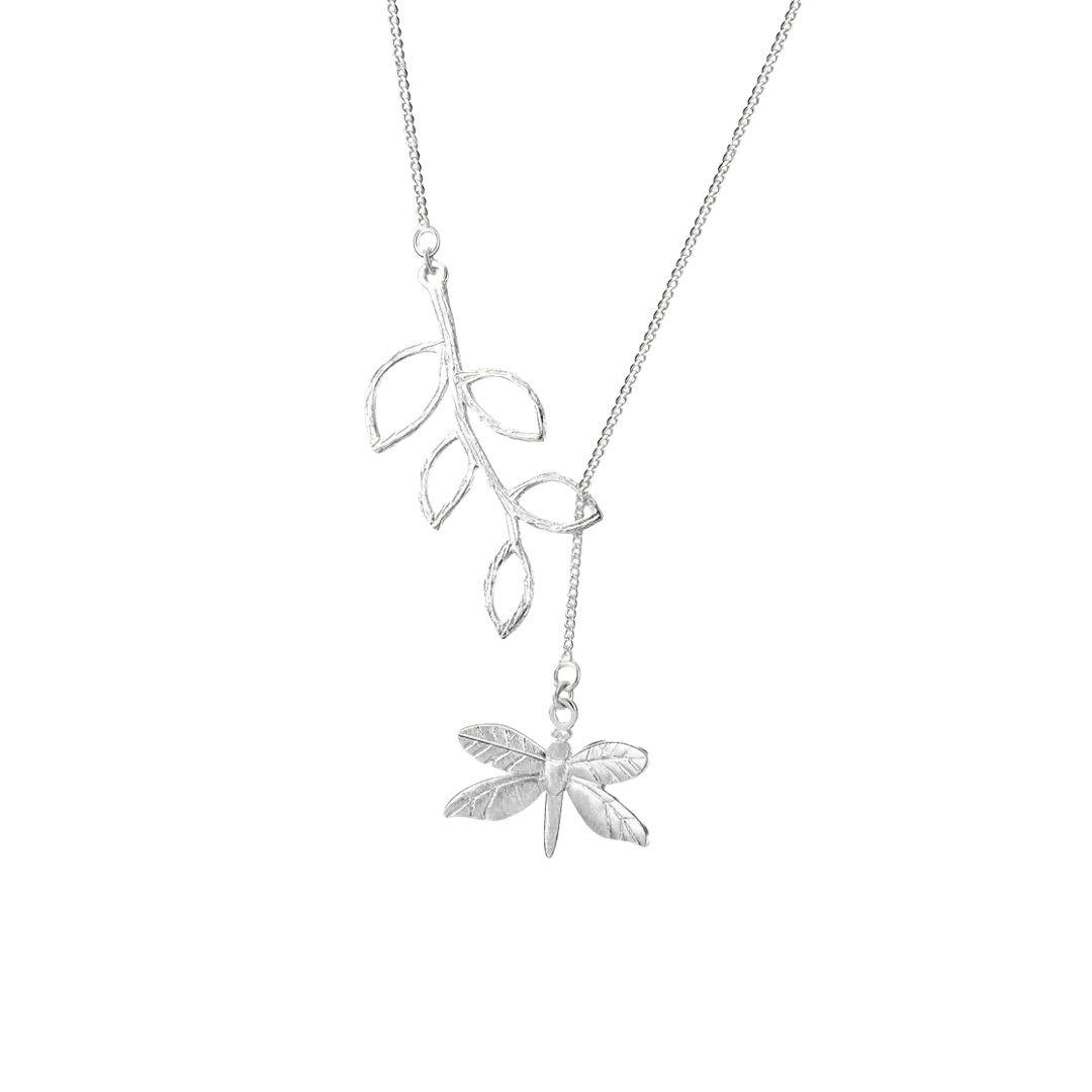 Dragonfly Silver Necklace