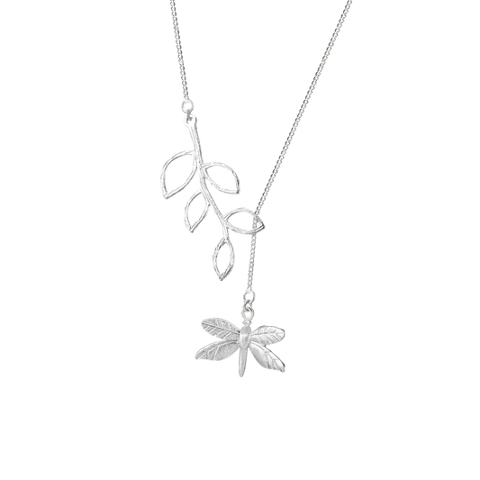 Dragonfly Silver Necklace