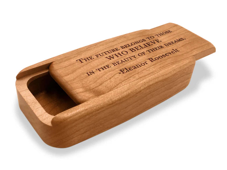 Cherry Wood Quote Secret Box