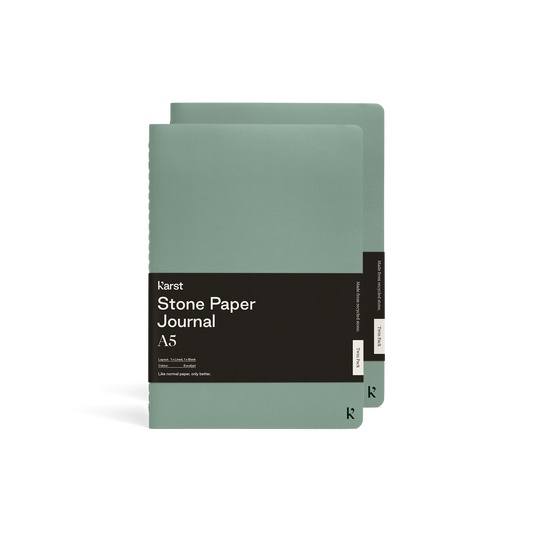 Stone Paper Journal Twin Pack - Eucalyptus