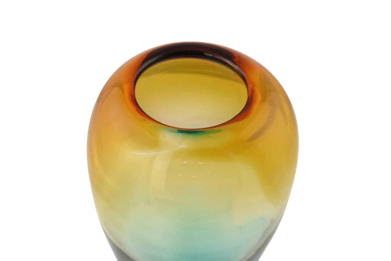 Amber & Blue Vase
