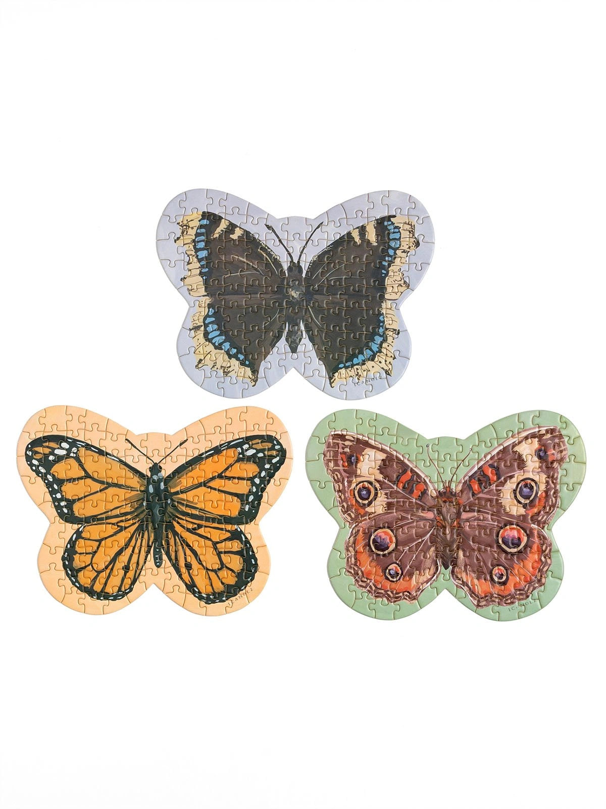Mini Butterfly Puzzles - Set of 3
