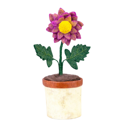 Potted Felt Dahlia