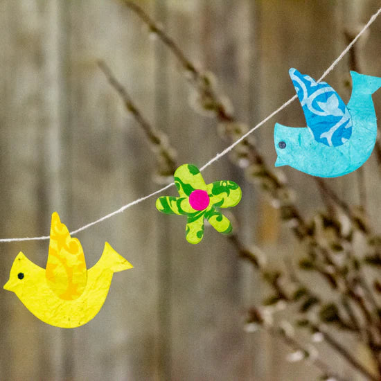 Eco Garland - Flower Bird