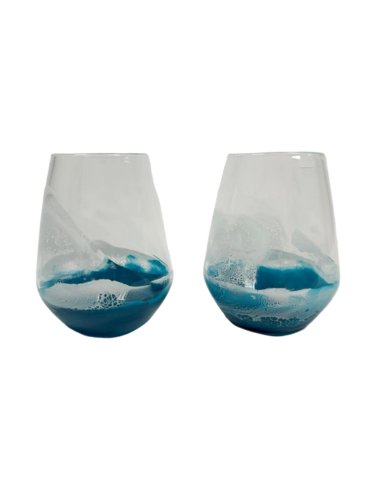 Ocean Vibes Glasses Set of 2