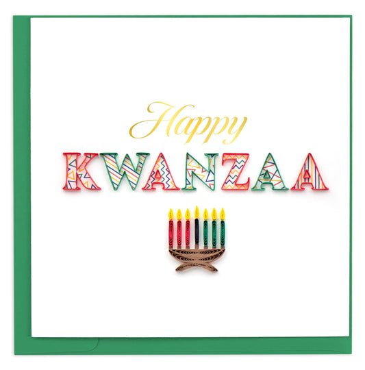 Happy Kwanzaa Quilled Card