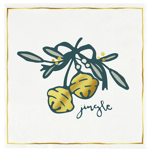 Paper Cocktail Napkins - Jingle