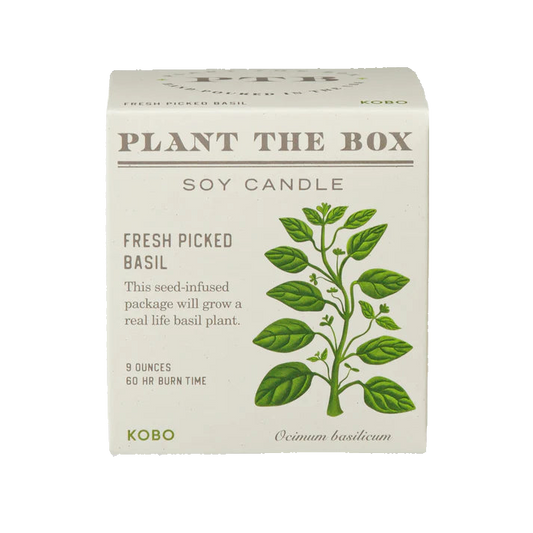 Plant the Box Soy Candle - Fresh Picked Basil