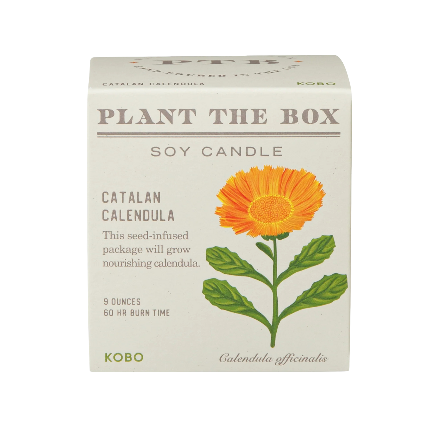 Plant the Box Soy Candle - Catalan Calendula