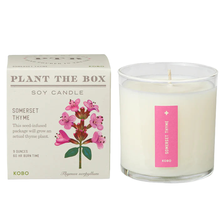 Plant the Box Soy Candle - Somerset Thyme