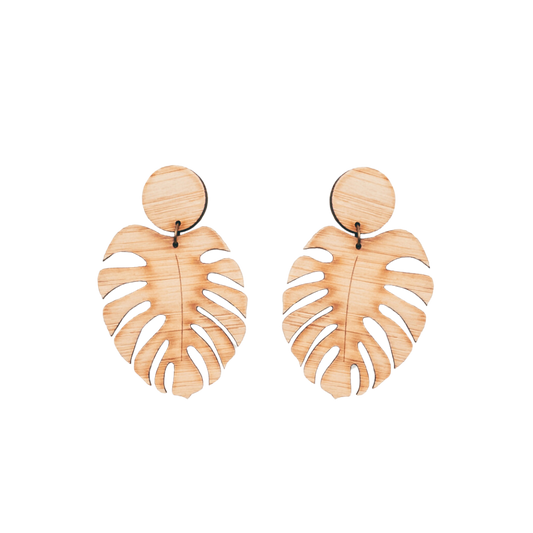 Monstera Statement Earrings