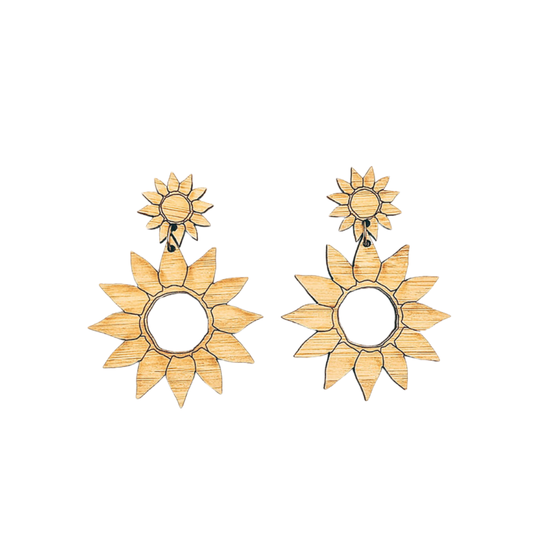 Sunflower Dangle Earrings