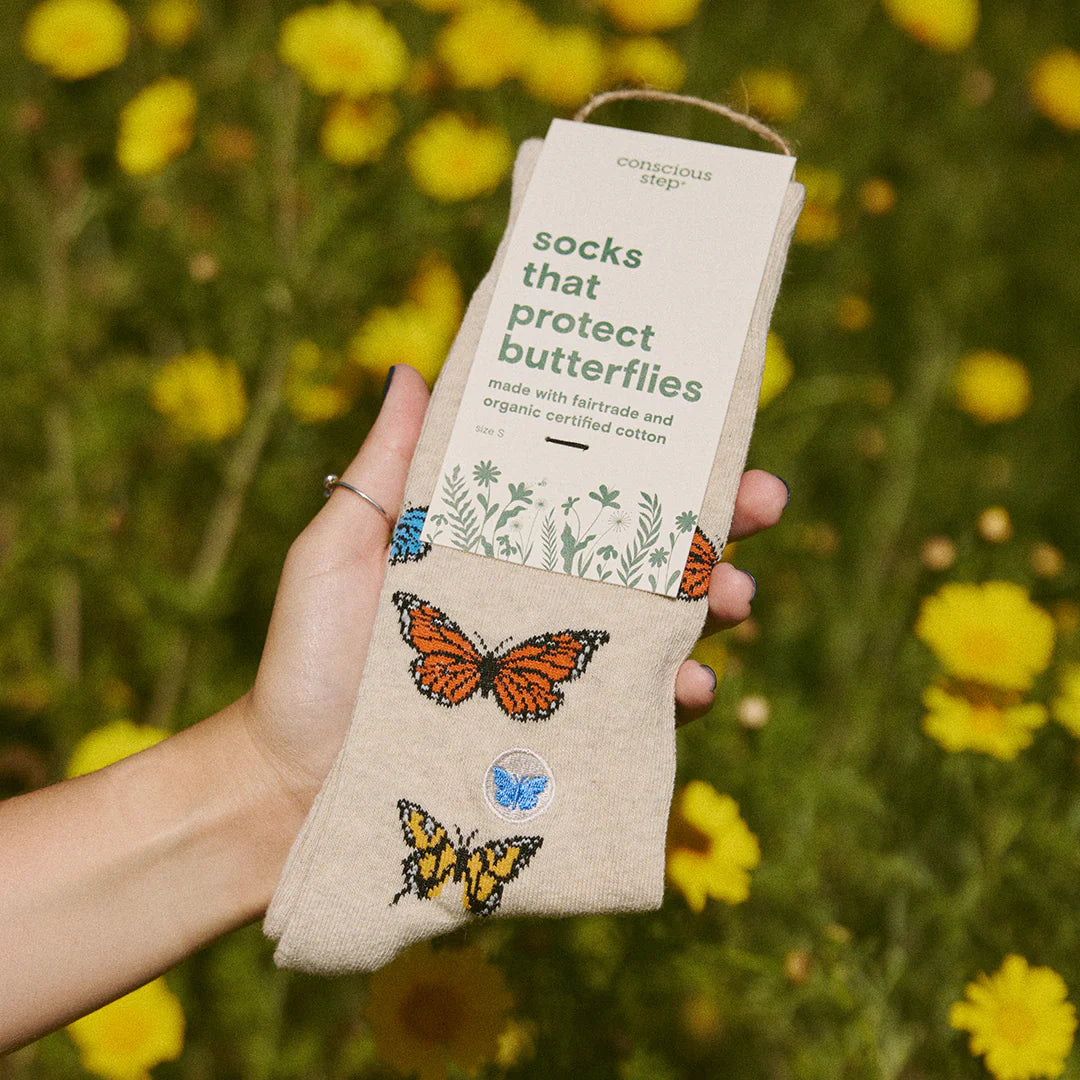 Socks that Protect Pollinators - Butterflies