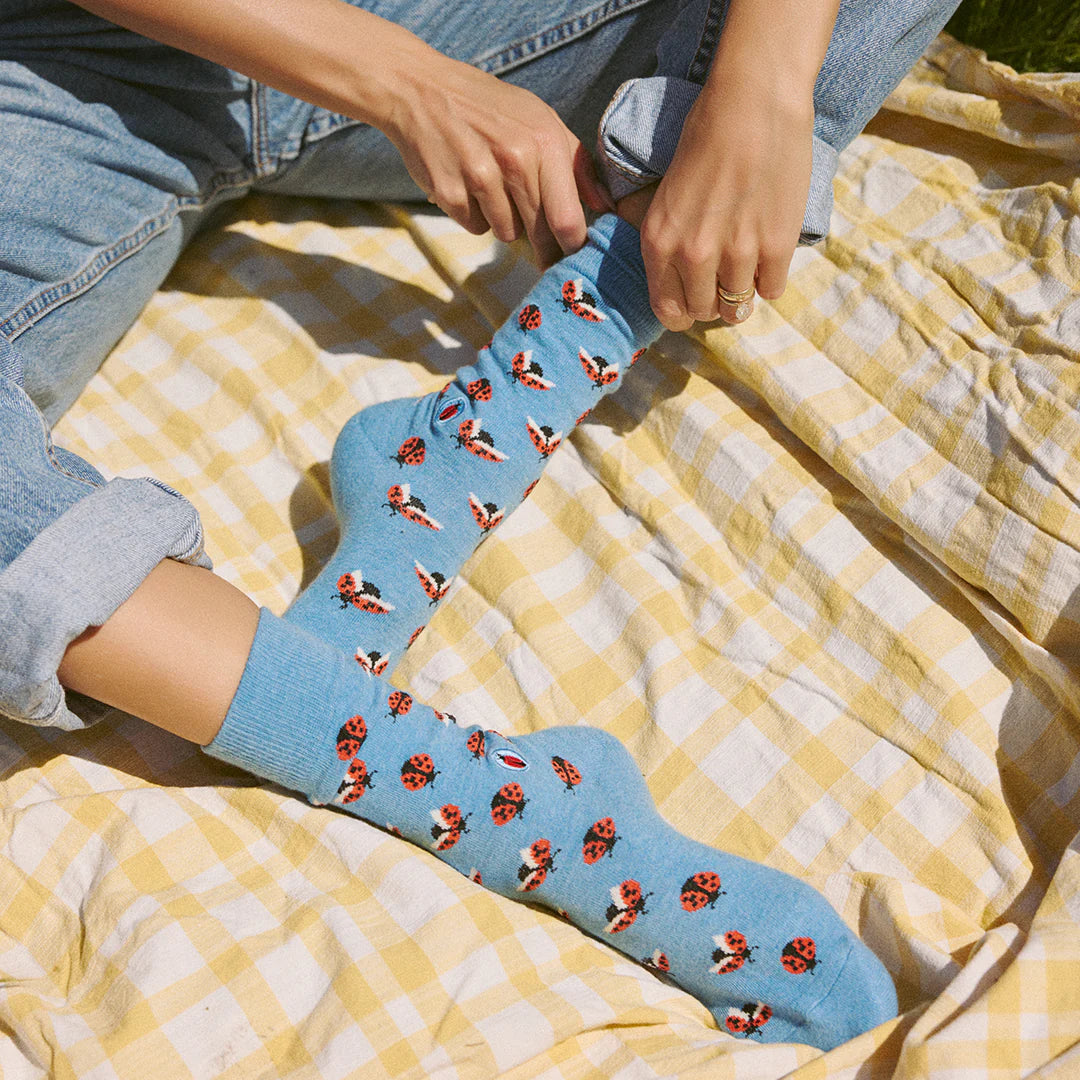 Socks that Protect Pollinators - Ladybugs