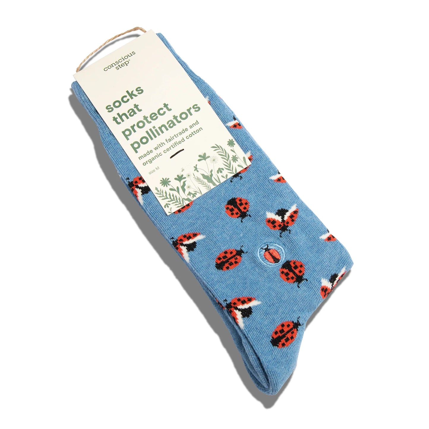 Socks that Protect Pollinators - Ladybugs