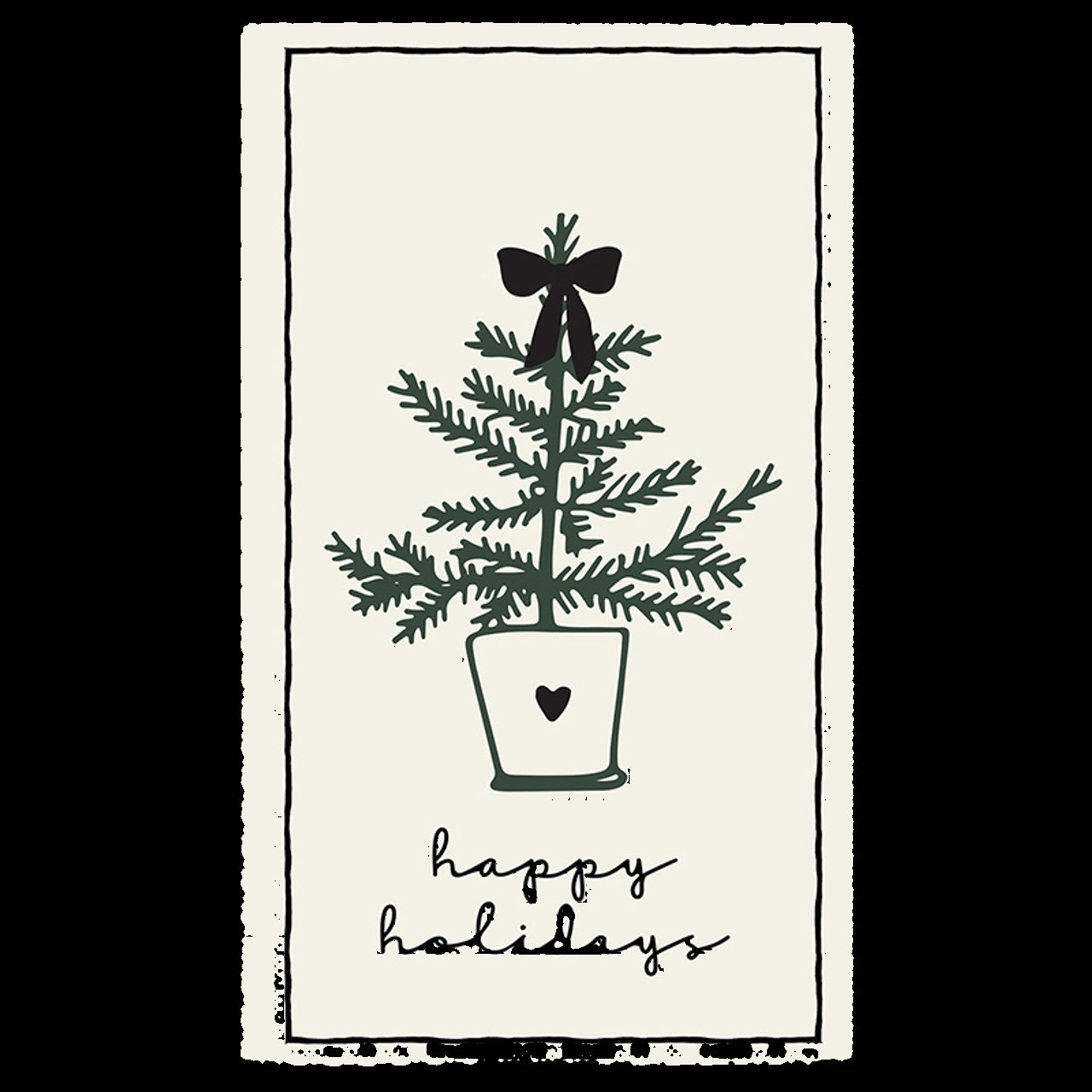 Happy Holidays Guest Towel Napkins