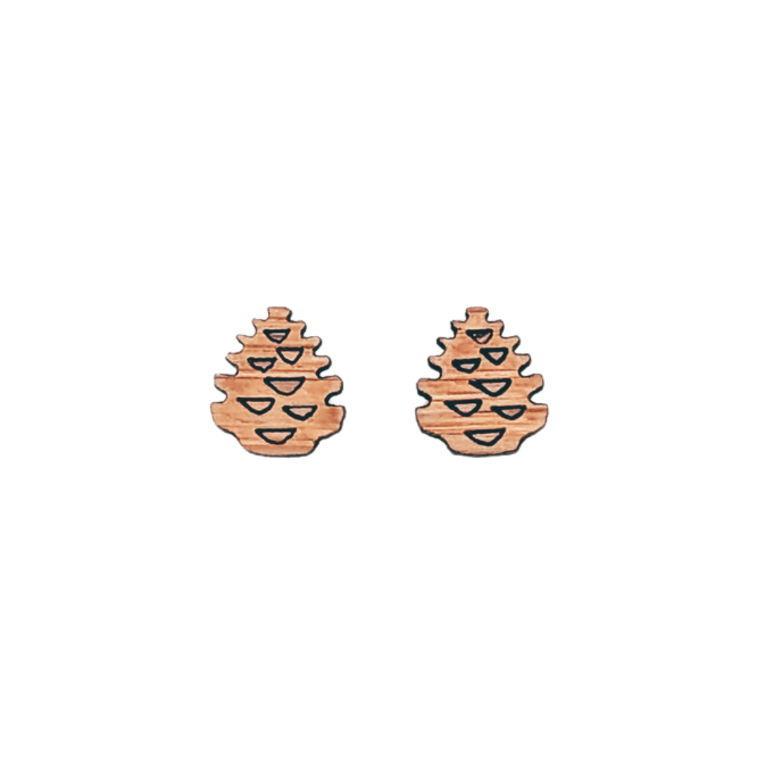 Pinecone Stud Earrings