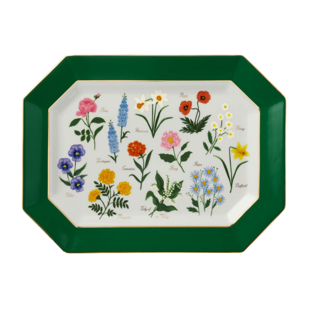 Garden Study Porcelain Platter