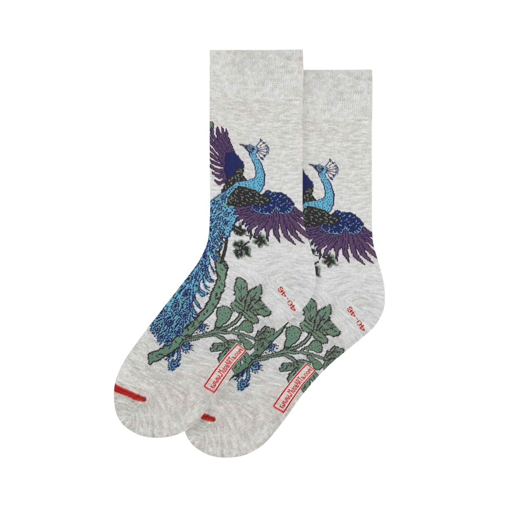 Peacock and Fig Socks