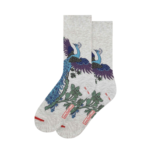 Peacock and Fig Socks