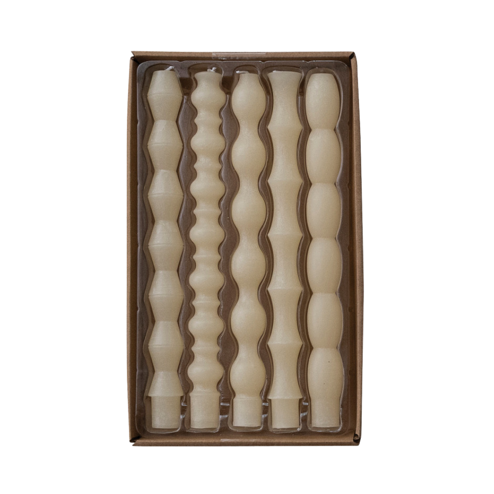 Unscented Taper Candles - Set of 5