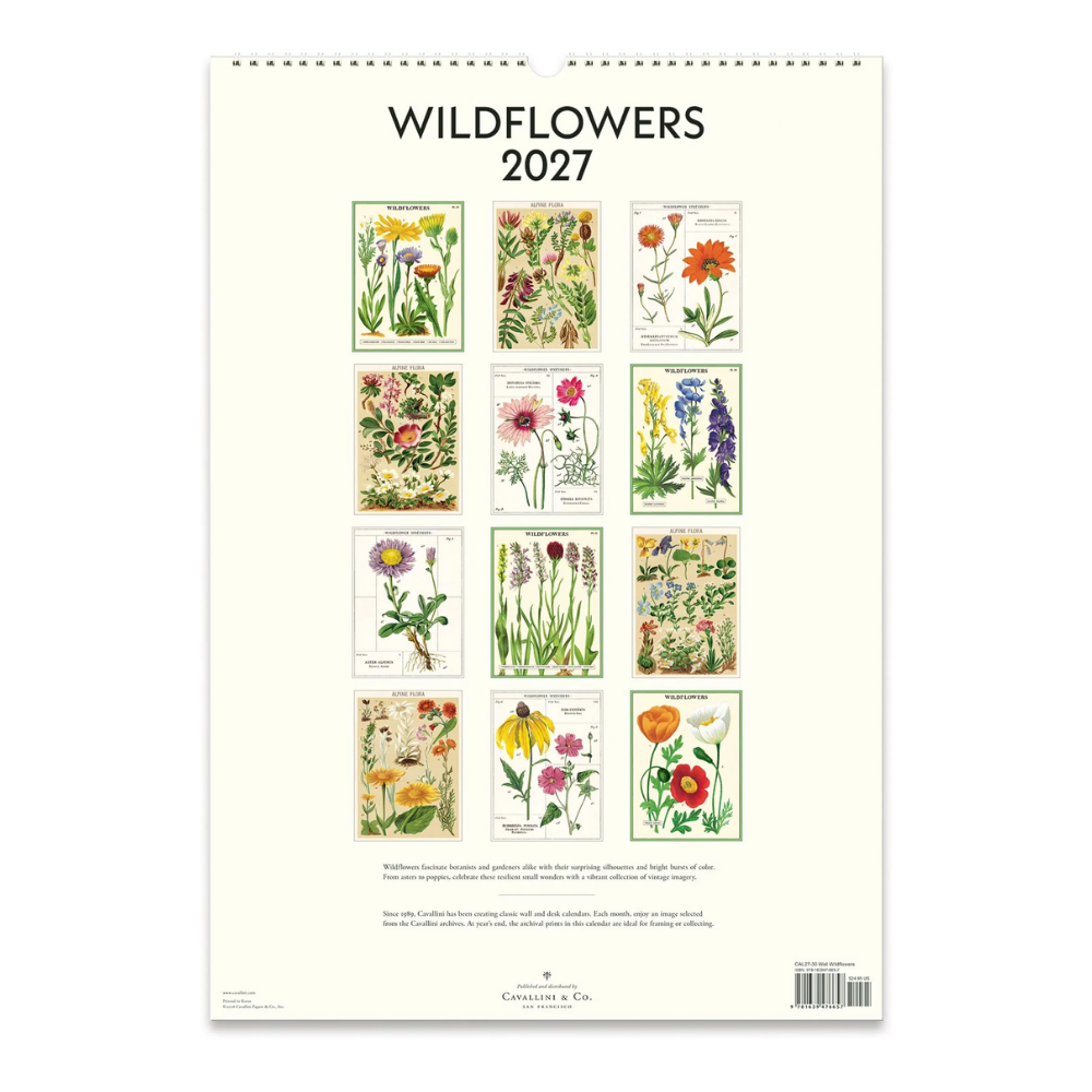 Wildflowers 2027 Wall Calendar