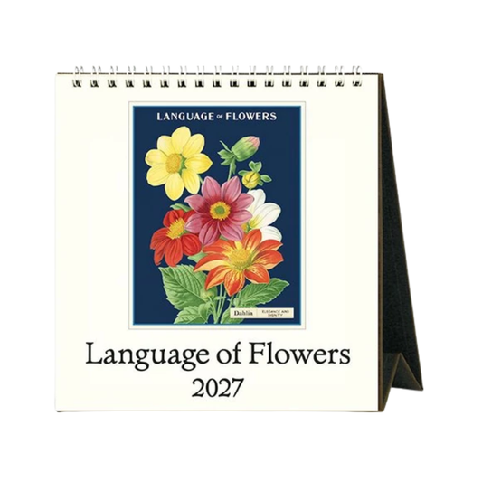 Language of Flowers 2027 Desk Calendar