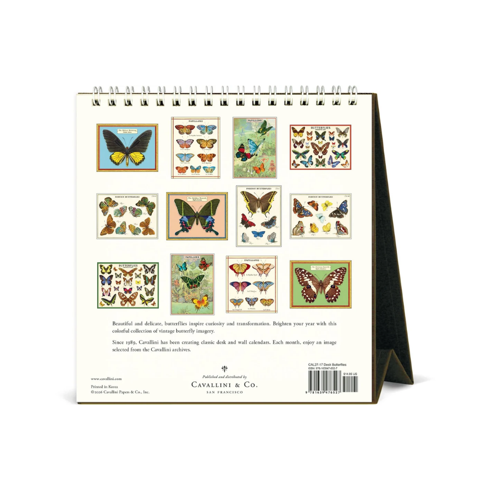 Butterflies 2027 Desk Calendar