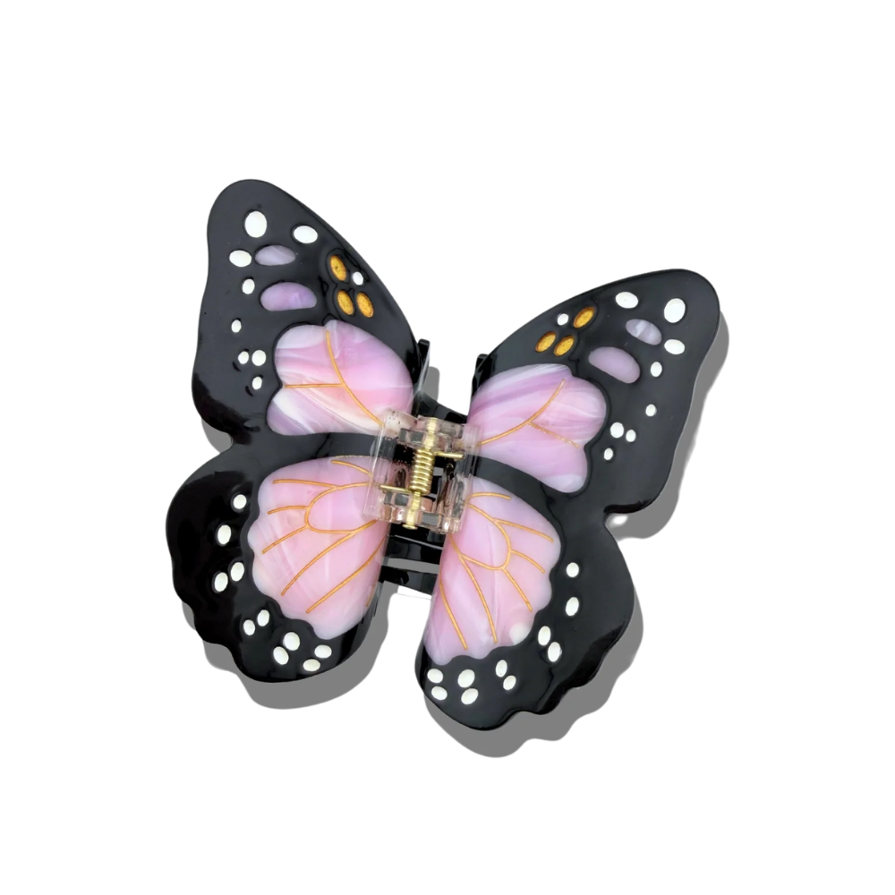 Lavender Butterfly Claw Clip